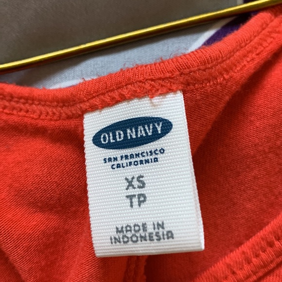 XS | Orange Old Navy Summer Dress - Picture 3 of 3